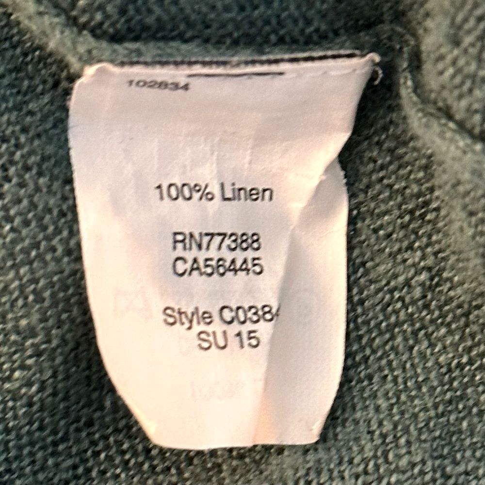 Madewell Interlude Linen Oversized Cap Sleeve Sweater Top Sz M - Picture 5 of 6